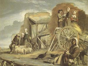 Louis Le Nain The Cart or the Return from Haymaking (mk05) France oil painting art
